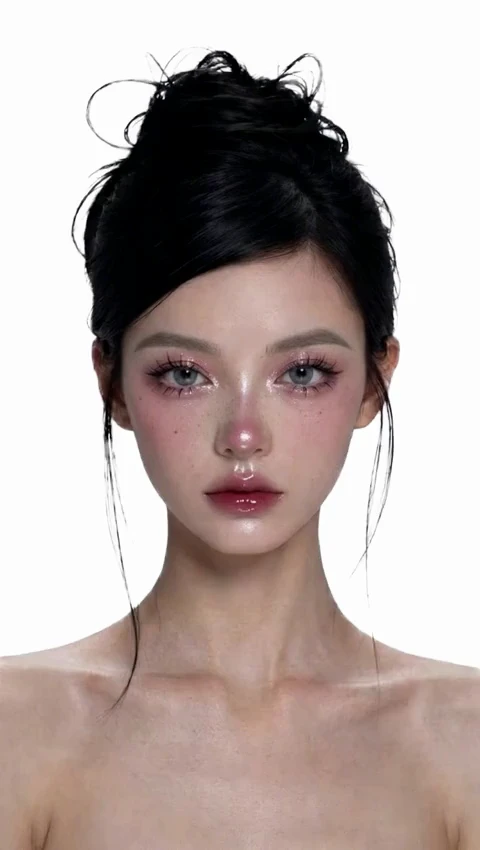 Glass Bloom makeup look